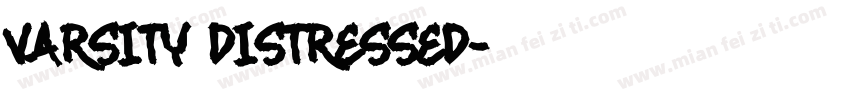Varsity Distressed字体转换
